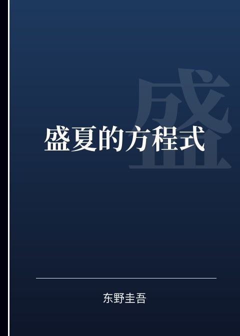 盛夏的方程式小说下载